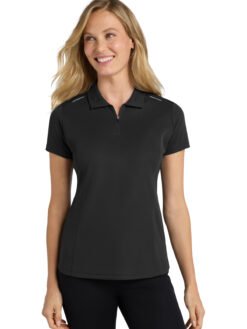 Alternative view of Port Authority ®  Women's Pinpoint Mesh Zip Polo. L580
