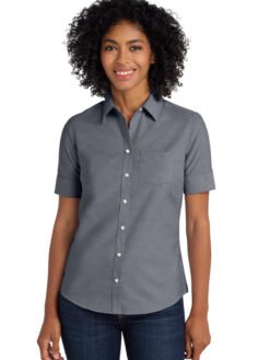 Port Authority ® Women's Short Sleeve SuperPro Oxford Shirt. L659