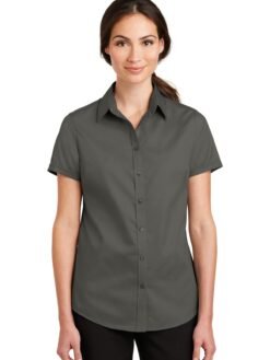 Alternative view of Port Authority ®  Women's Short Sleeve SuperPro ™  Twill Shirt. L664