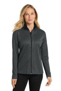 Alternative view of Port Authority ®  Women's Vertical Texture Full-Zip Jacket. L805