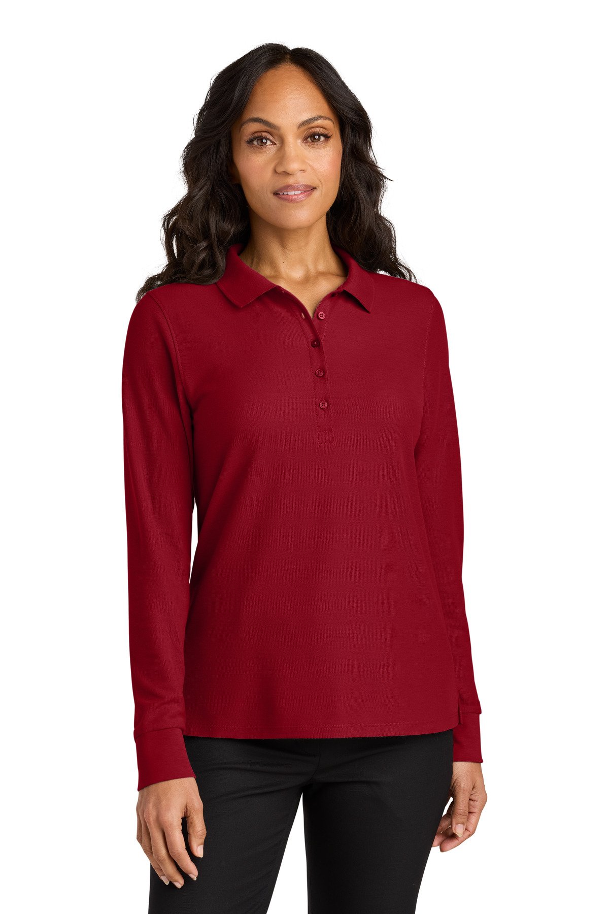 Port Authority ® Women's Wearever Signature Pique Long Sleeve Polo LK200LS - Image 5