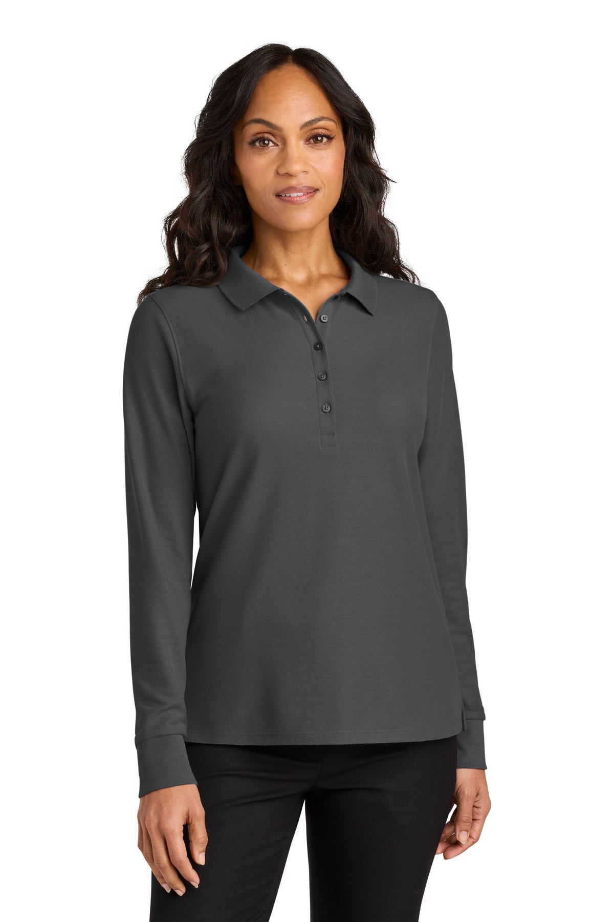 Port Authority ® Women's Wearever Signature Pique Long Sleeve Polo LK200LS - Image 7