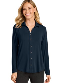 Alternative view of Port Authority ®  Women's Luxe Knit Button Tunic LK5602