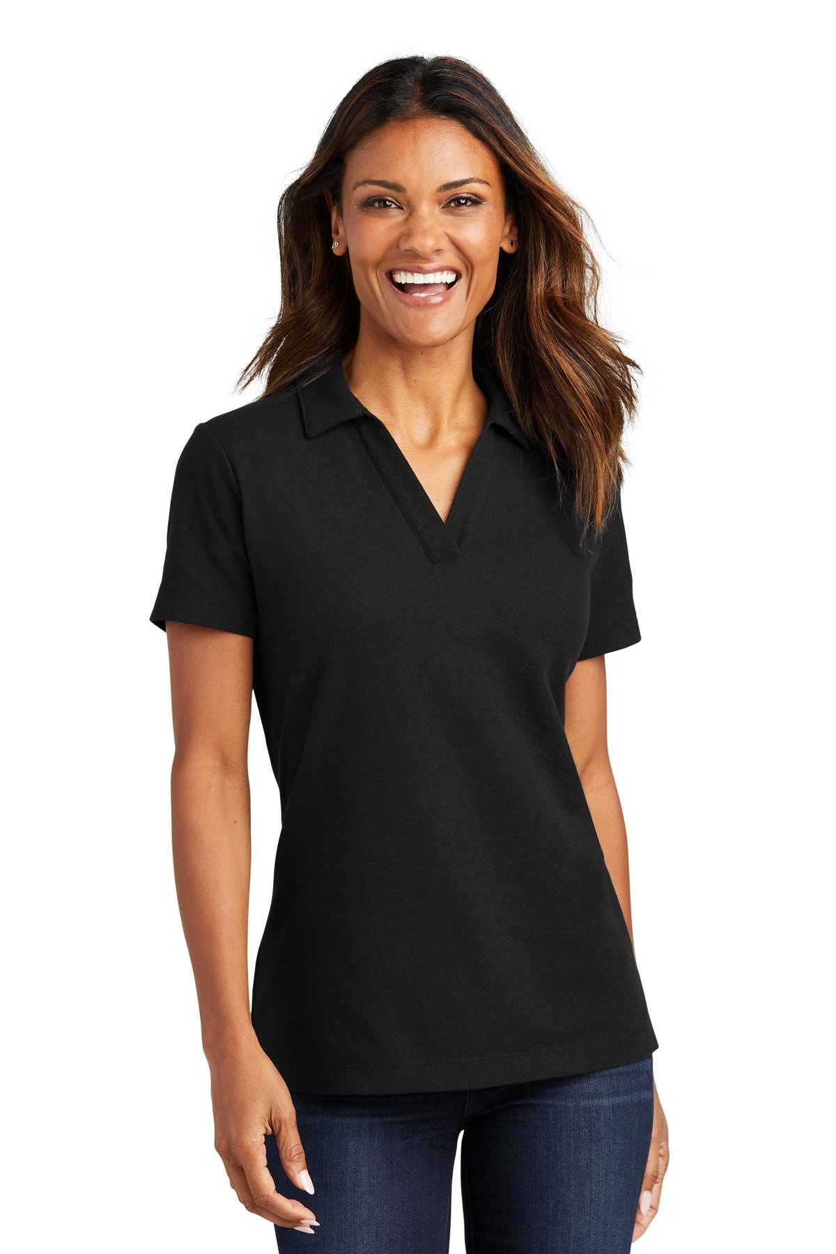 Port Authority ® Women's C-FREE ® Cotton Blend Pique Polo LK867 - Image 2