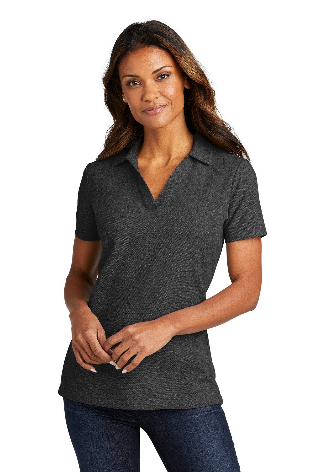 Port Authority ® Women's C-FREE ® Cotton Blend Pique Polo LK867 - Image 3