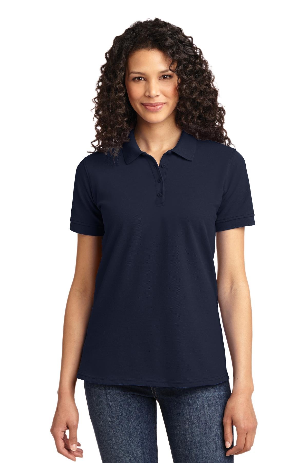 Port & Co Women's Core Blend Pique Polo. LKP155 - Image 3