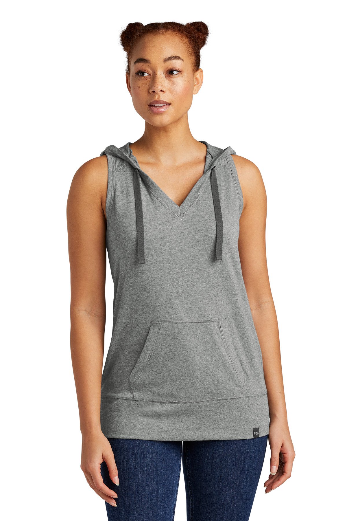 New Era ® Women's Heritage Blend Hoodie Tank. LNEA106 - Image 2