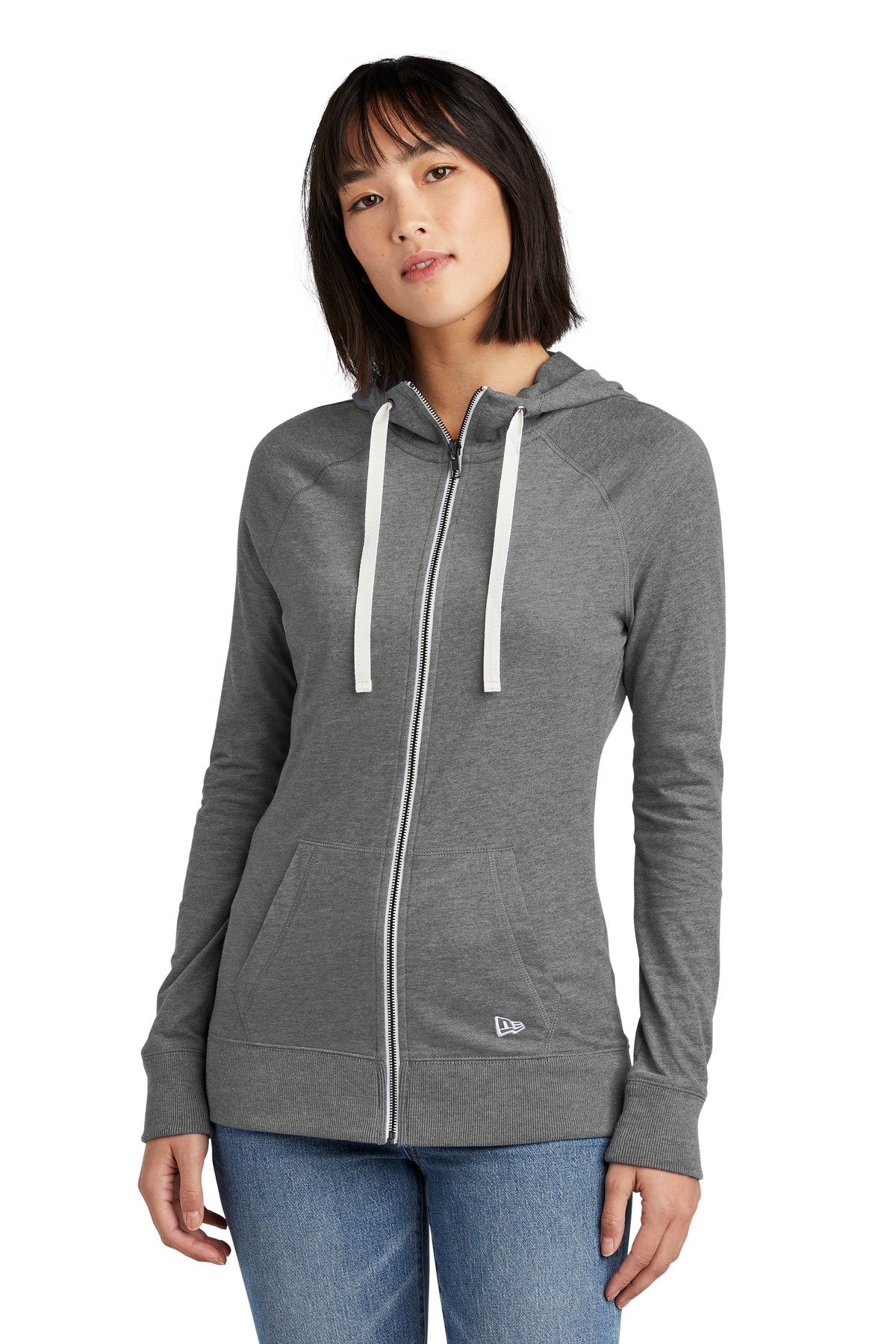 New Era ® Women's Sueded Cotton Blend Full-Zip Hoodie. LNEA122 - Image 4