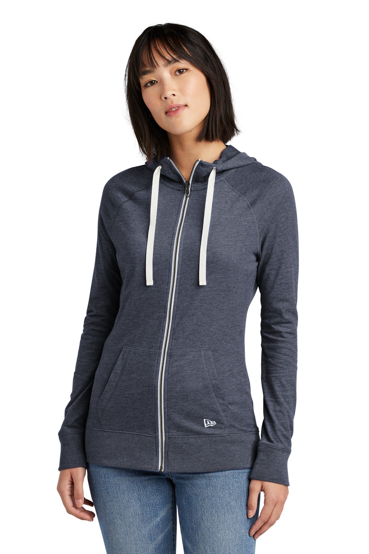 New Era ® Women's Sueded Cotton Blend Full-Zip Hoodie. LNEA122 - Image 2