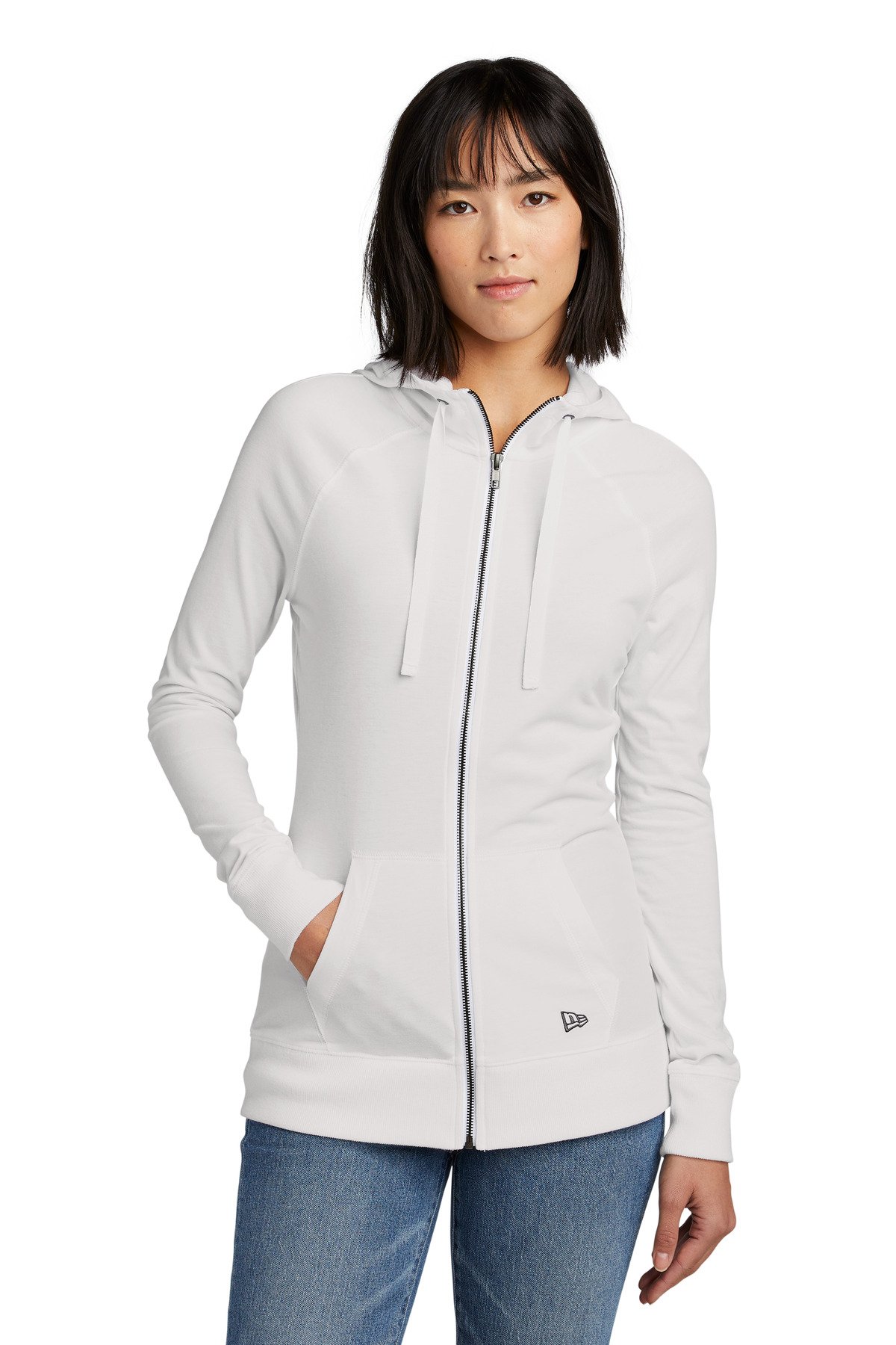New Era ® Women's Sueded Cotton Blend Full-Zip Hoodie. LNEA122 - Image 5