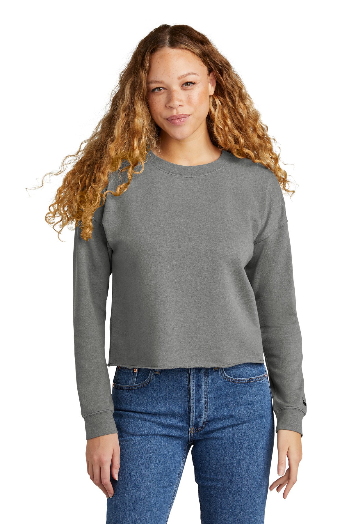 New Era ® Women's Tri-Blend Fleece Crop Crew LNEA514 - Image 2