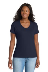 Alternative view of Port & Co   Women's Performance Blend V-Neck Tee. LPC381V