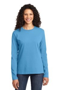 Port & Co   Women's Long Sleeve Core Cotton Tee. LPC54LS