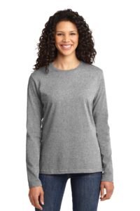 Alternative view of Port & Co   Women's Long Sleeve Core Cotton Tee. LPC54LS