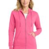Port & Co   Women's Core Fleece Full-Zip Hooded Sweatshirt. LPC78ZH - Image 4