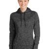 Sport-Tek ®  Women's PosiCharge ®  Electric Heather Fleece Hooded Pullover. LST225