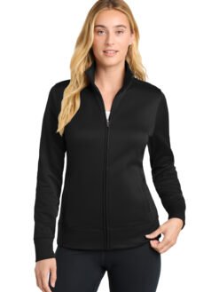 Sport-Tek ®  Women's Sport-Wick ®  Fleece Full-Zip Jacket.  LST241