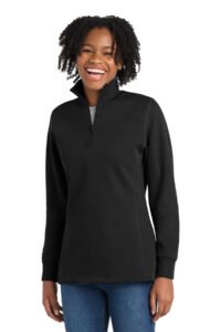 Alternative view of Sport-Tek Women's 1/4-Zip Sweatshirt. LST253