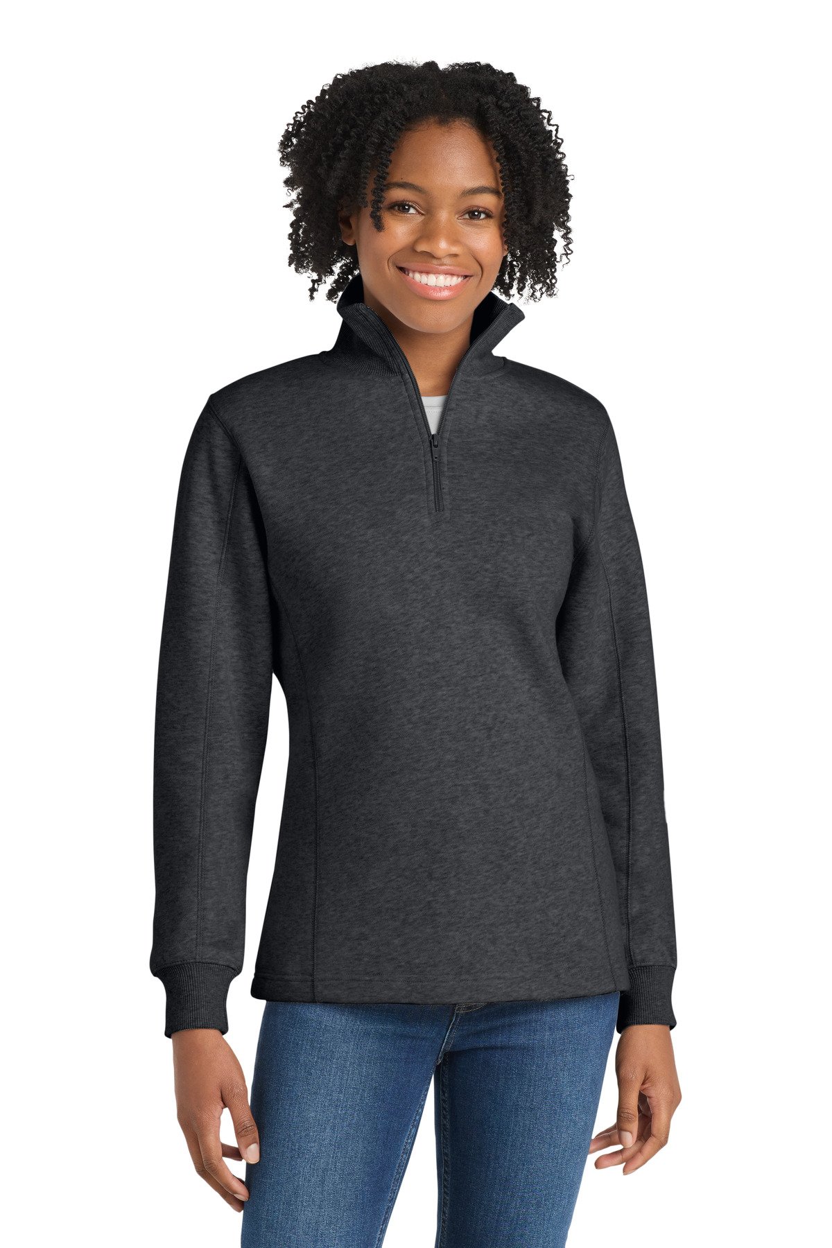 Sport-Tek ® Women's 1/4-Zip Sweatshirt. LST253 - Image 5
