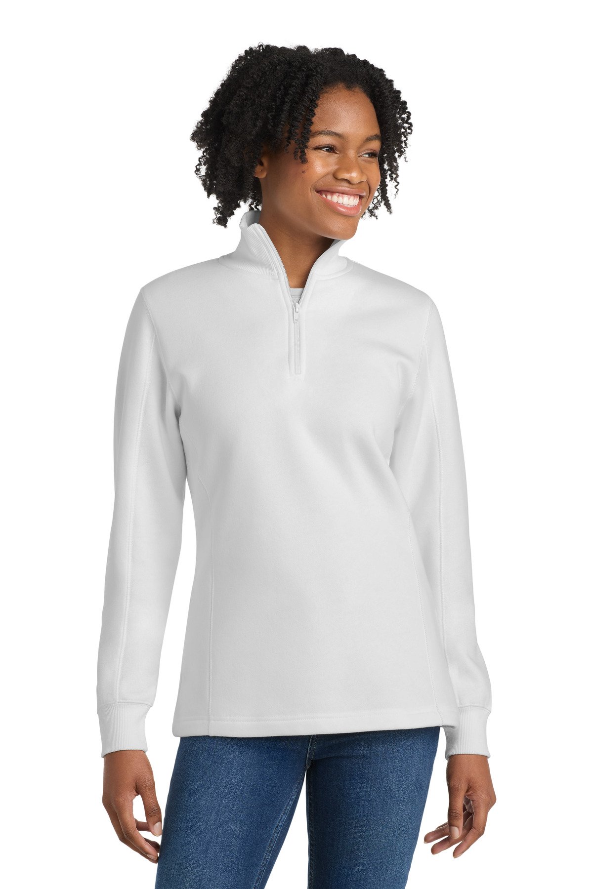 Sport-Tek ® Women's 1/4-Zip Sweatshirt. LST253 - Image 3