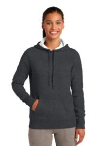 Alternative view of Sport-Tek Women's Pullover Hooded Sweatshirt. LST254