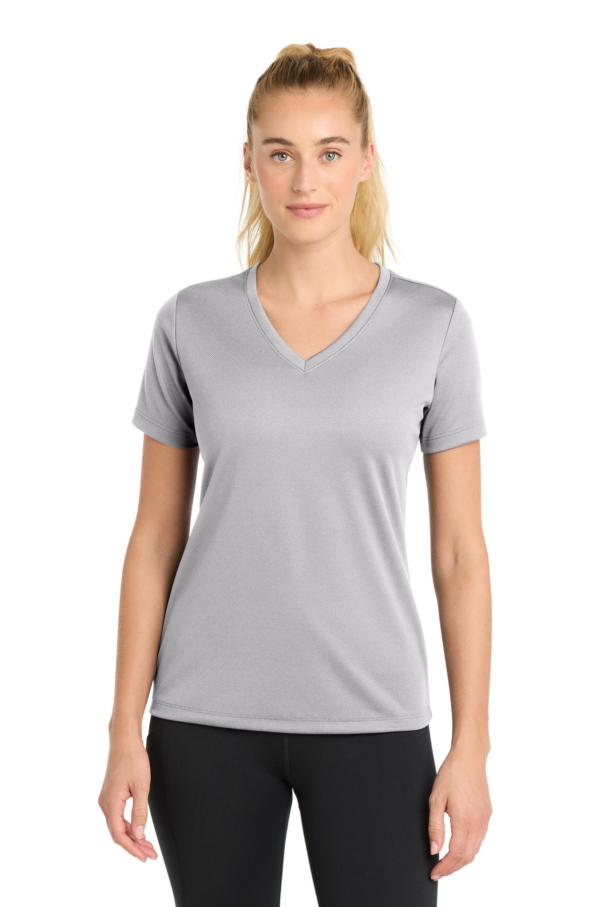 Sport-Tek ® Women's PosiCharge ® RacerMesh ® V-Neck Tee. LST340 - Image 5
