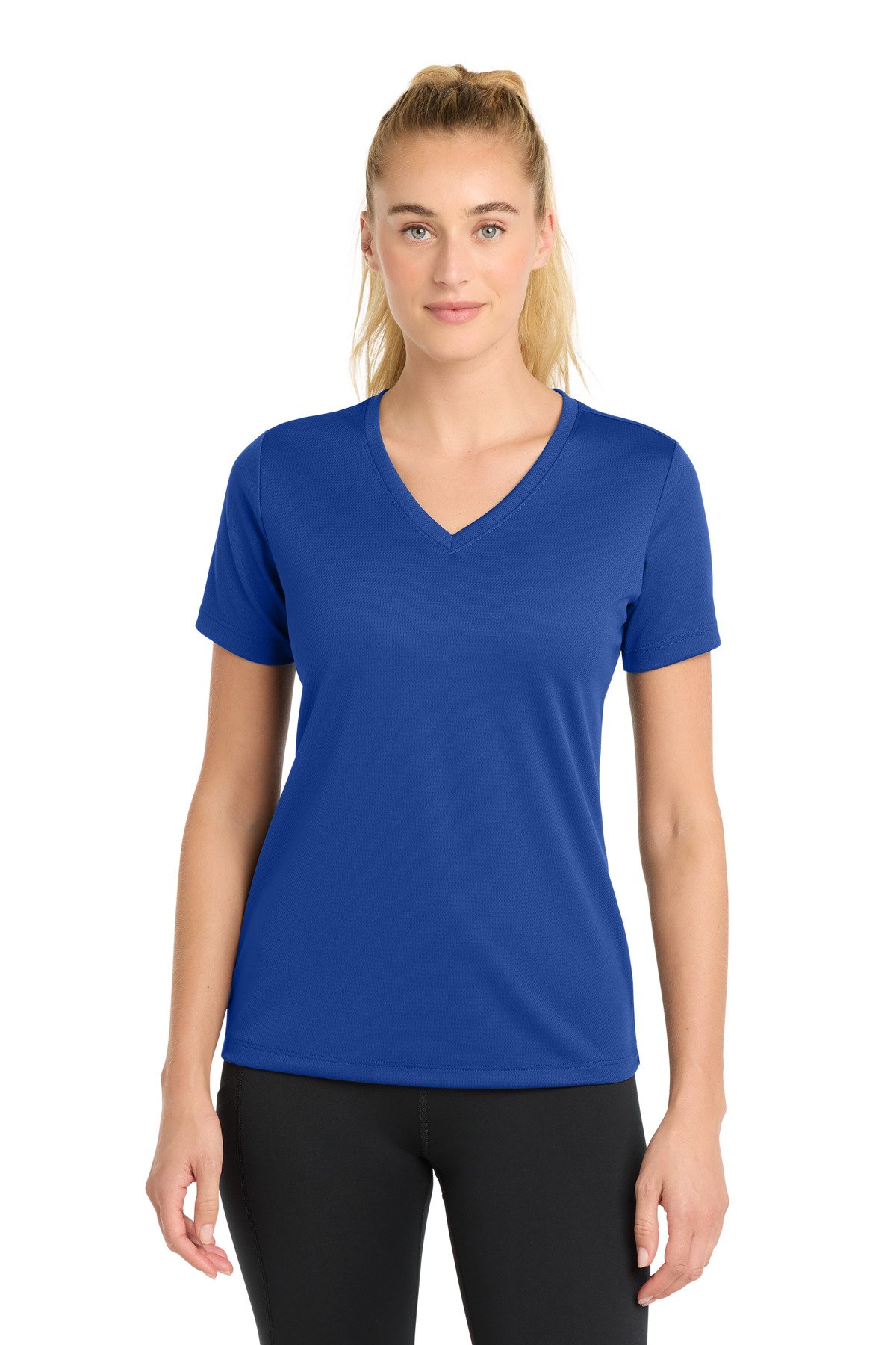 Sport-Tek ® Women's PosiCharge ® RacerMesh ® V-Neck Tee. LST340 - Image 7