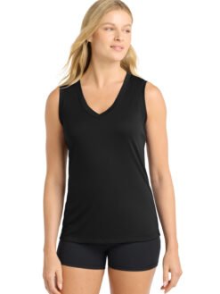 Sport-Tek ® Women's Sleeveless PosiCharge ® Competitor V-Neck Tee. LST352