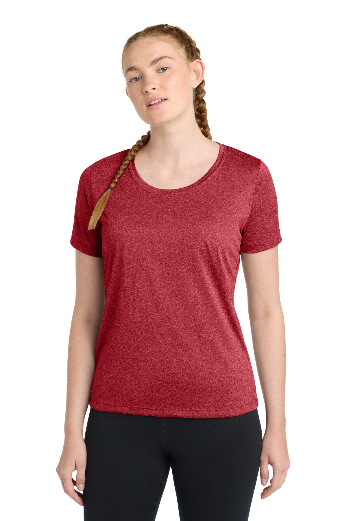 Sport-Tek ® Women's Heather Contender Scoop Neck Tee. LST360 - Image 3