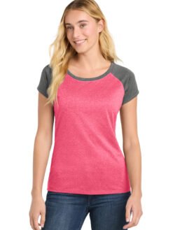 Sport-Tek ® Women's Heather-On-Heather Contender Scoop Neck Tee. LST362
