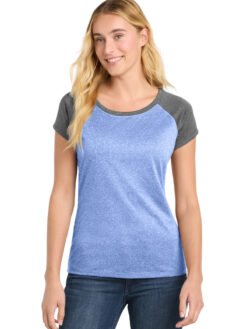 Alternative view of Sport-Tek  ®  Women's Heather-On-Heather Contender  ™  Scoop Neck Tee. LST362