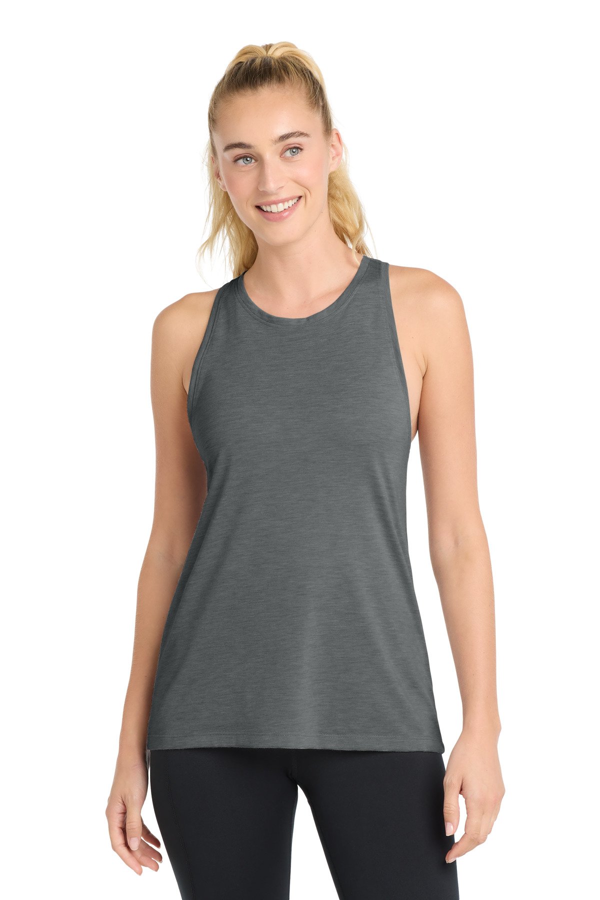 Sport-Tek ® Women's PosiCharge ® Tri-Blend Wicking Tank. LST402 - Image 2