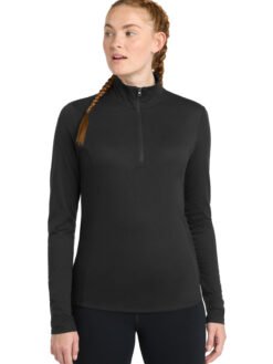 Sport-Tek ® Women's PosiCharge ® Tri-Blend Wicking 1/4-Zip Pullover. LST407