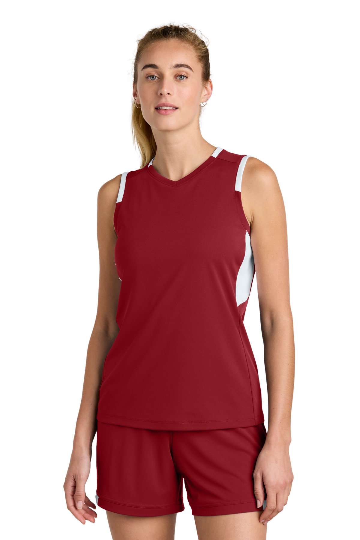Sport-Tek Women's Club Sleeveless V-Neck LST441 - Image 2