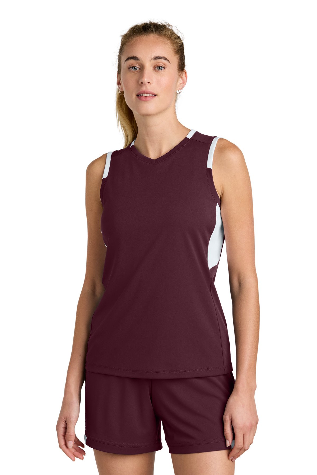Sport-Tek Women's Club Sleeveless V-Neck LST441 - Image 4