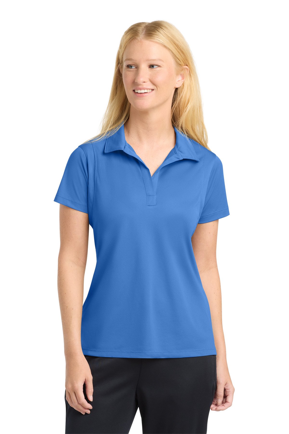 Sport-Tek Women's Micropique Sport-Wick Polo. LST650 - Image 2