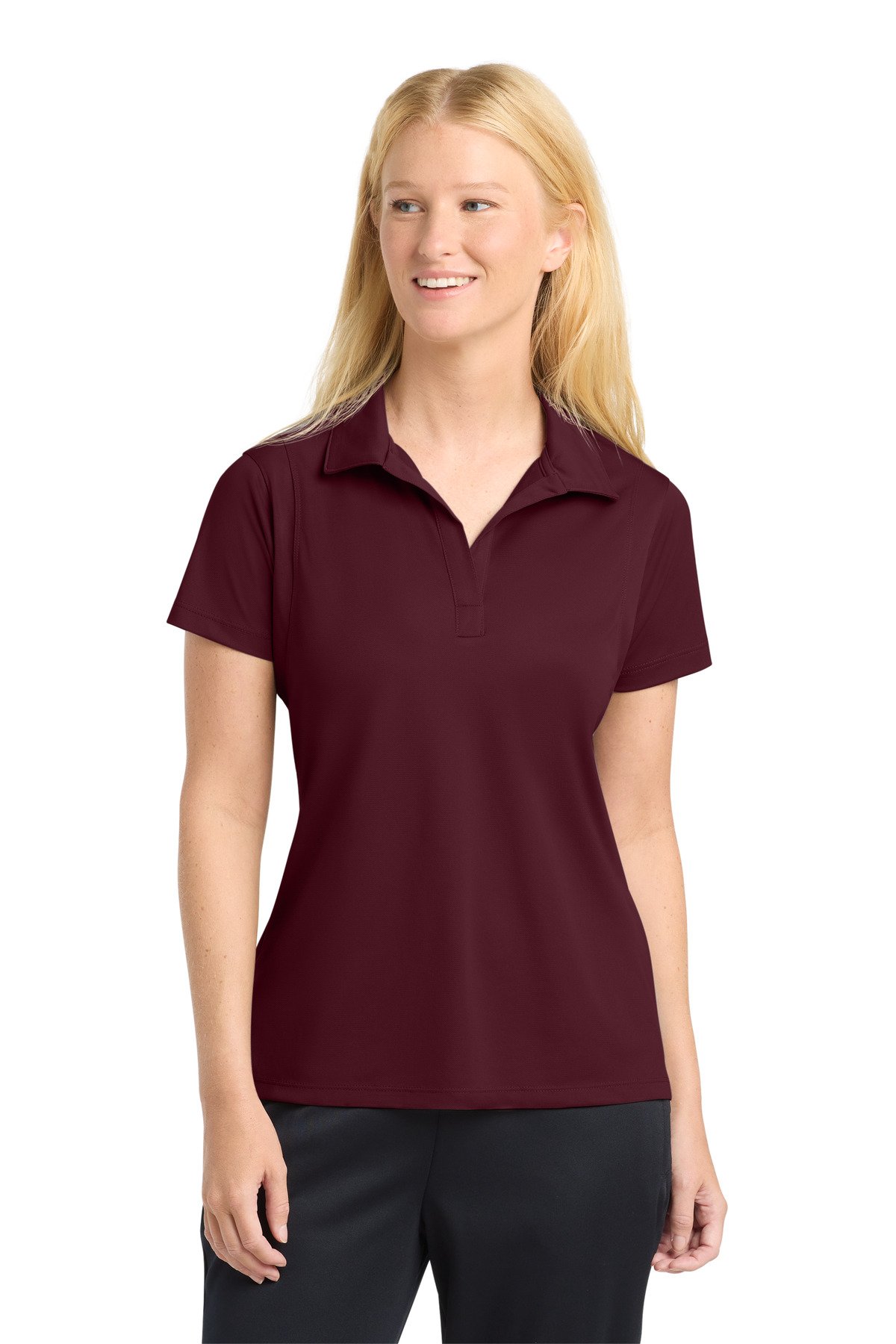Sport-Tek Women's Micropique Sport-Wick Polo. LST650 - Image 7