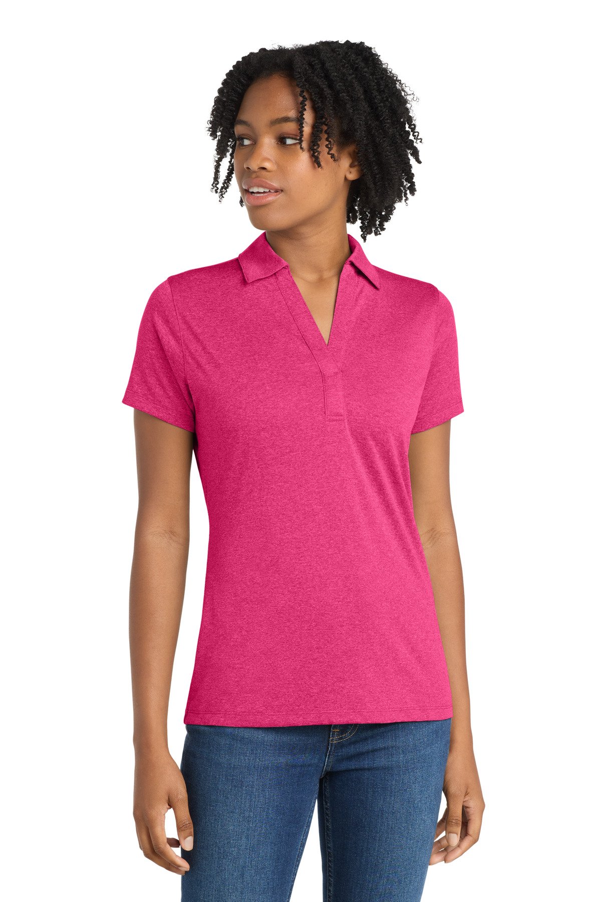 Sport-Tek Women's Heather Contender Polo. LST660 - Image 11