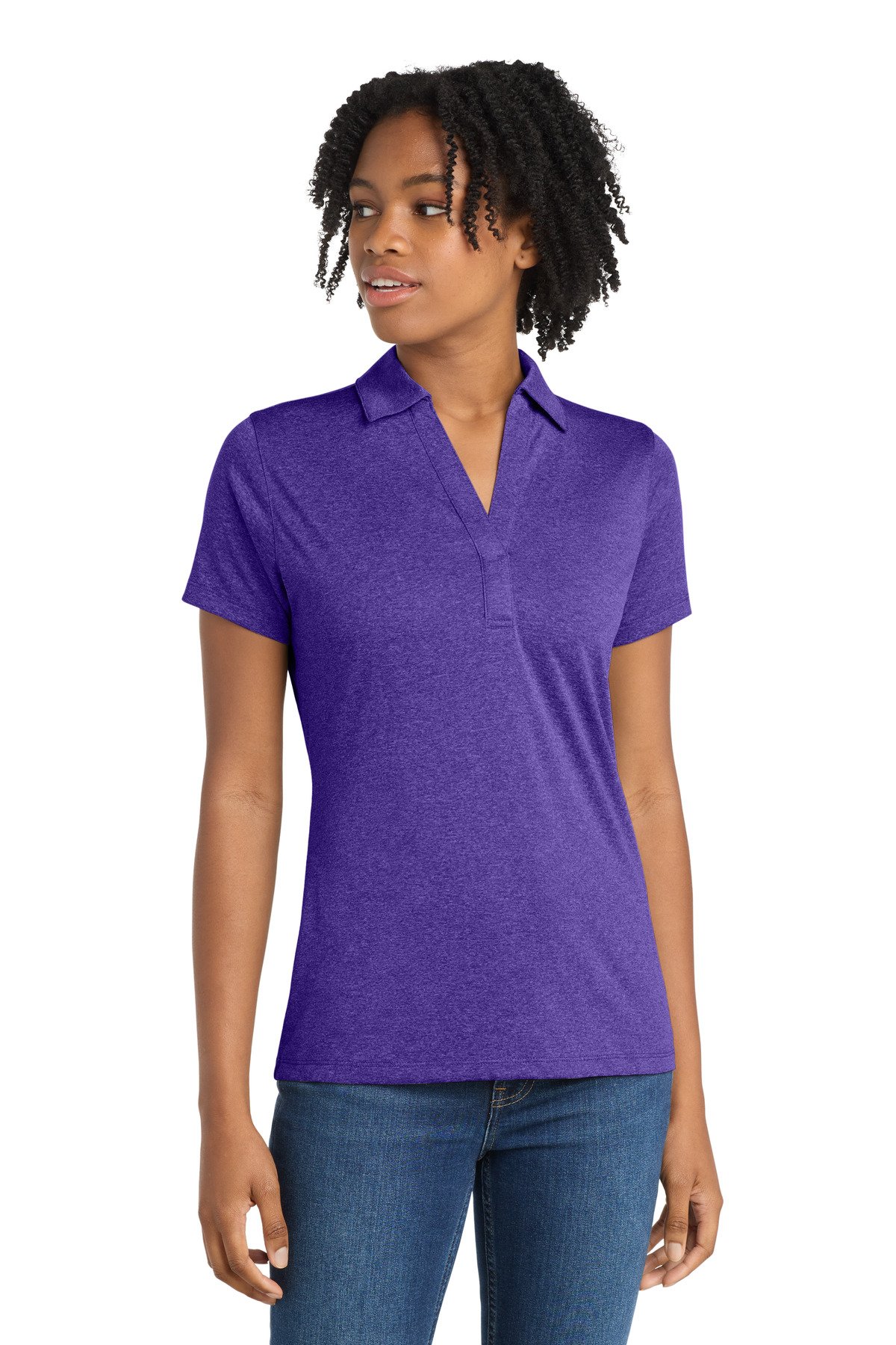 Sport-Tek Women's Heather Contender Polo. LST660 - Image 9