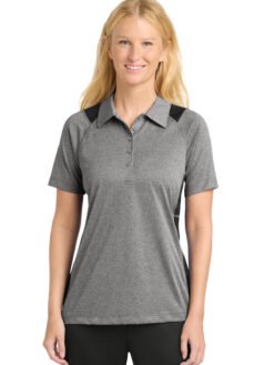Sport-Tek ® Women's Heather Colorblock Contender Polo. LST665