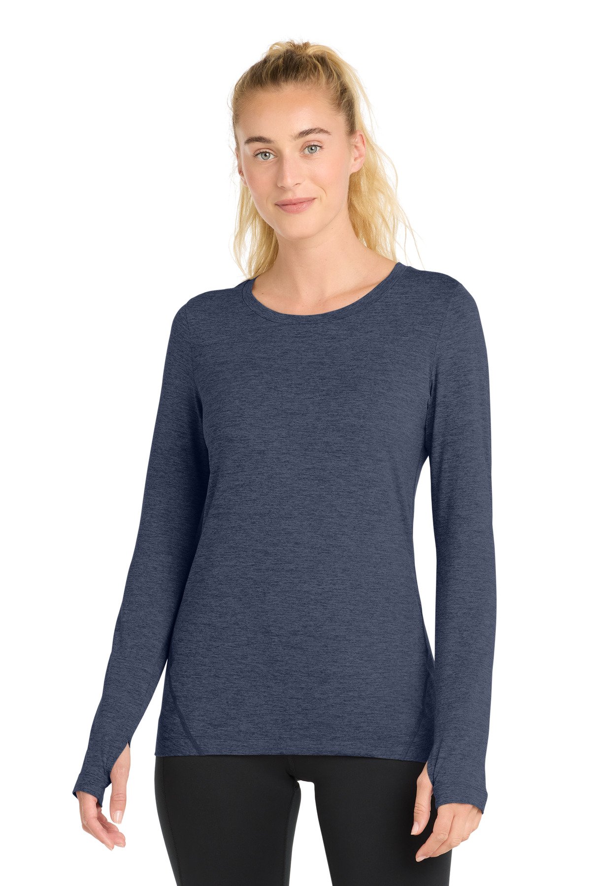 Sport-Tek Women's Exchange 1.5 Long Sleeve Crew LST710 - Image 4