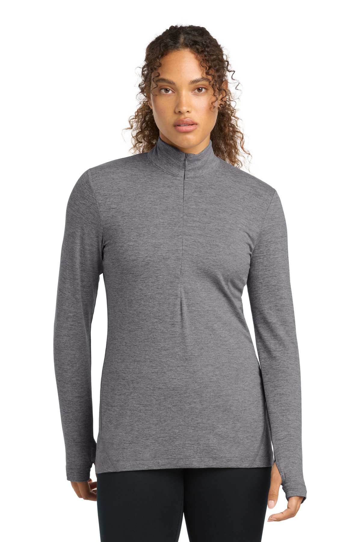 Sport-Tek ® Women's Exchange 1.5 Long Sleeve 1/2-Zip LST711 - Image 2