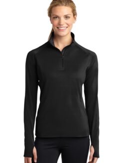 Sport-Tek ® Women's Sport-Wick ® Stretch 1/4-Zip Pullover. LST850