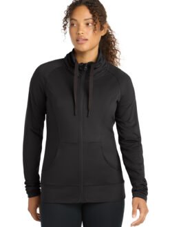 Sport-Tek ® Women's Sport-Wick ® Stretch Full-Zip Jacket. LST852