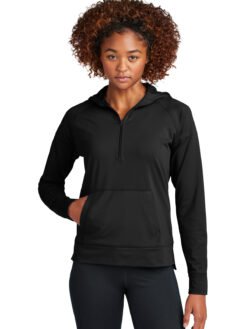 Sport-Tek ® Women's Sport-Wick ® Stretch 1/2-Zip Hoodie LST856