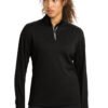 Sport-Tek Women's Sport-Wick Textured 1/4-Zip Pullover. LST860
