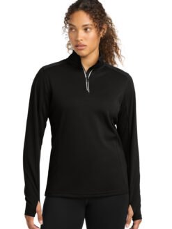 Sport-Tek ® Women's Sport-Wick ® Textured 1/4-Zip Pullover. LST860