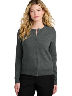Port Authority ® Women's Easy Care Crewneck Cardigan Sweater LSW2870