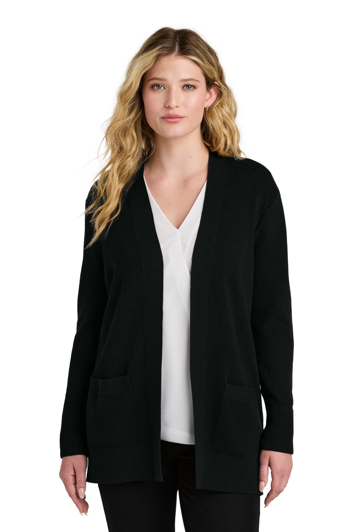 Port Authority ® Women's Easy Care Open-Front Cardigan Sweater LSW2890 - Image 2