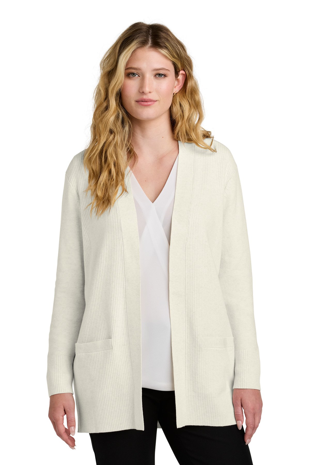 Port Authority ® Women's Easy Care Open-Front Cardigan Sweater LSW2890 - Image 4